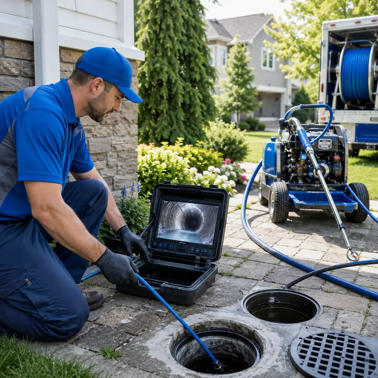 Outdoor drain cleaning professionals serving Calmar, IA